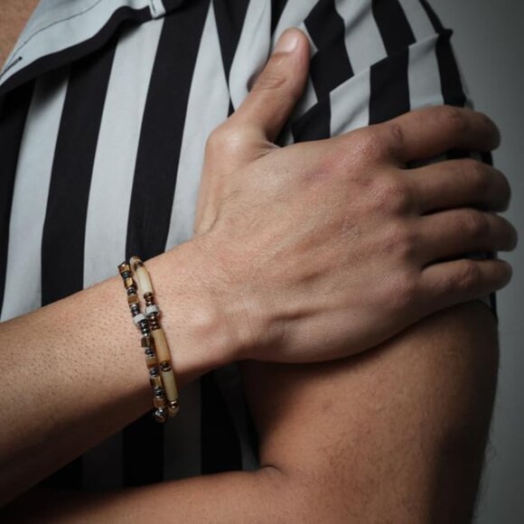 Luxury Natural Stone Bracelet Collection Handmade Unisex Gemstone Jewelry - Picture 7 of 9